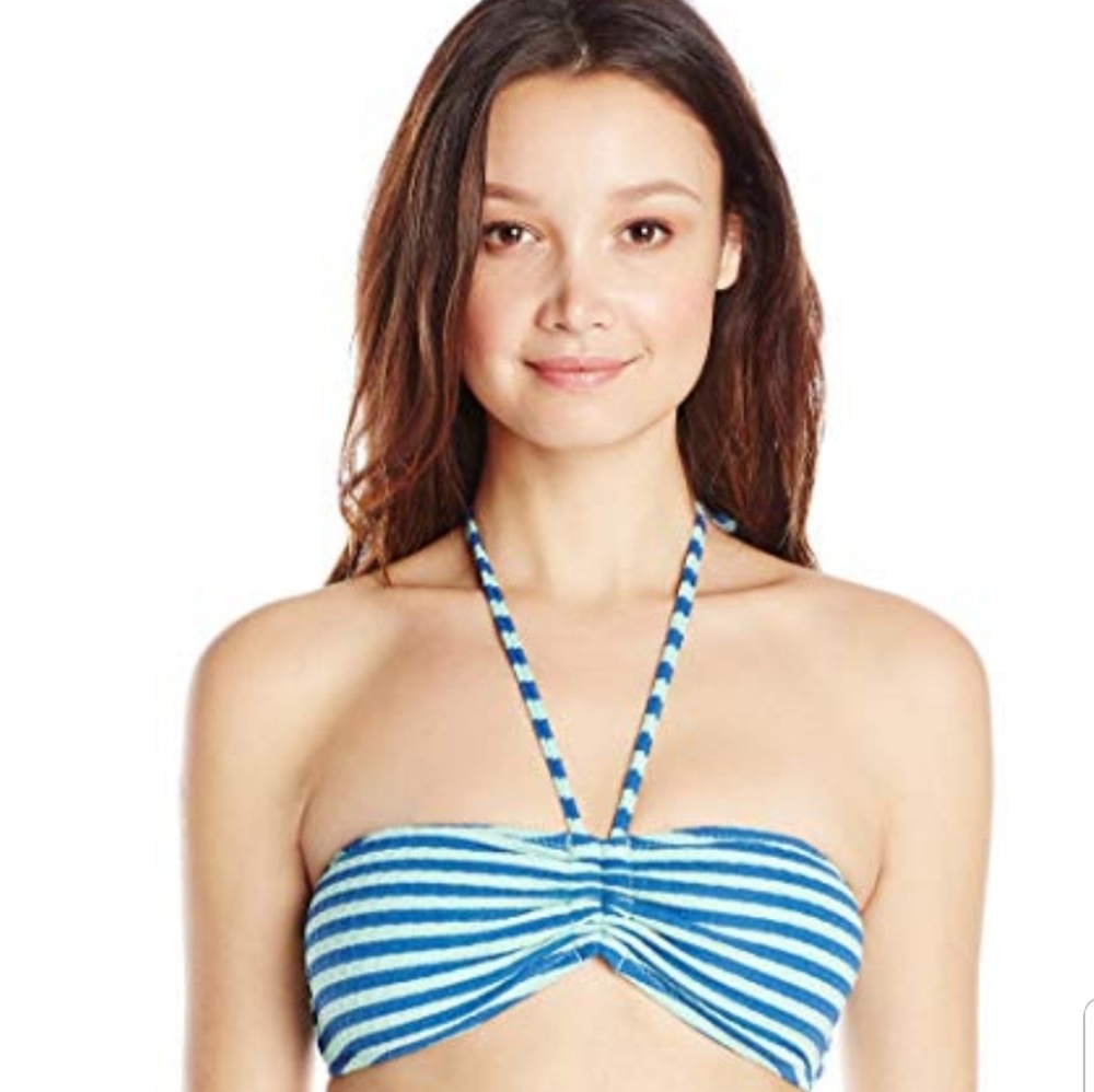 🦔🆕️VOLCOM BROKEN LINES BANDEAU BIKINI TOP